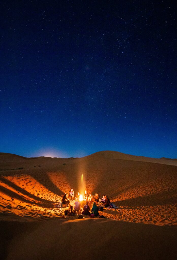 Dormir en el desierto del Sahara